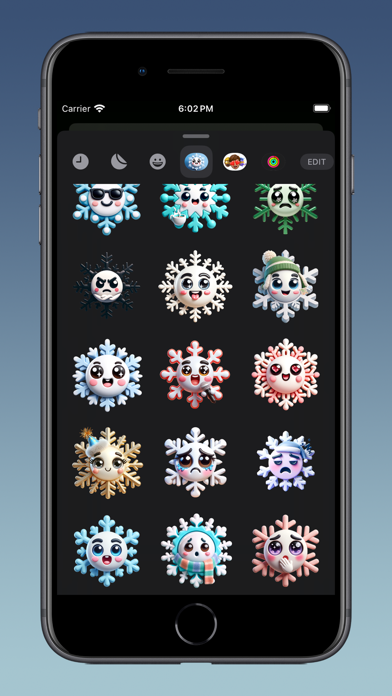 Screenshot #3 pour Ted Snowflake Stickers
