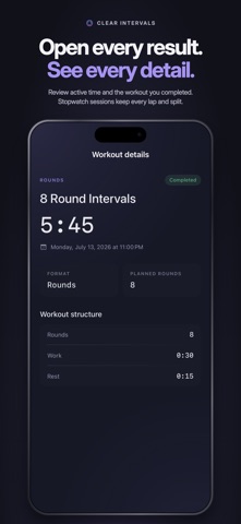 Clear Intervals: HIIT Timer Screenshot 7 of 9