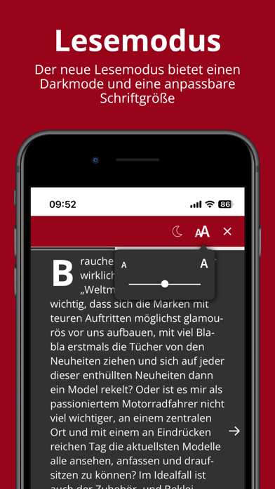 Motorrad Kiosk Screenshot