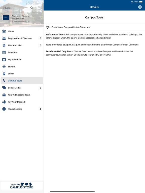 Screenshot #5 pour Messiah University Guides
