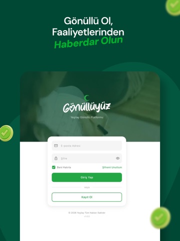 Yeşilay Gönüllüyüz iPad screenshot