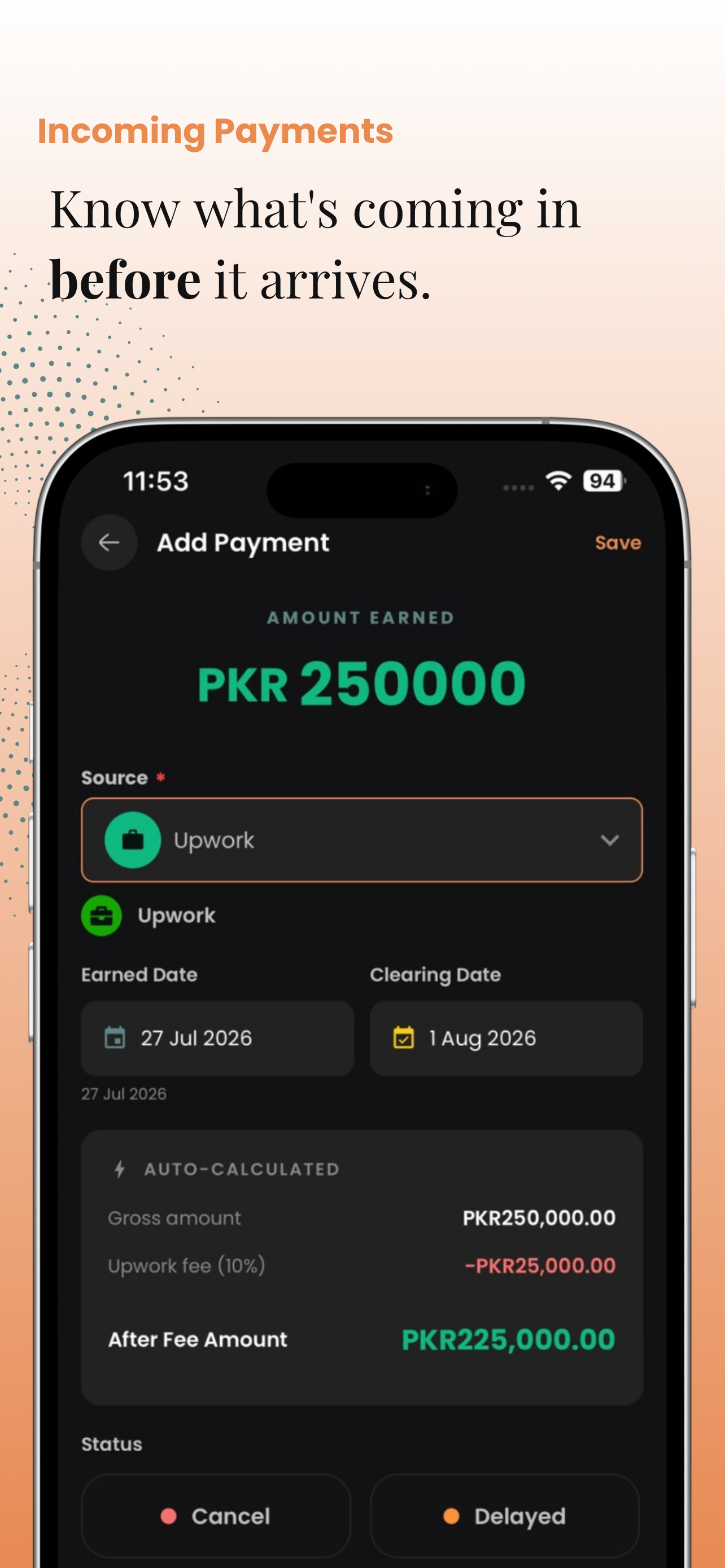 Finviro: Freelancer Finance screenshot 5