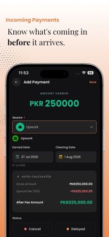 Finviro: Freelancer Finance screenshot