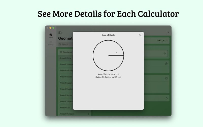 Screenshot #3 pour Geometry Calculator