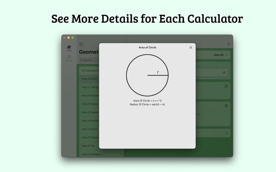 #3. Geometry Calculator (macOS) 由: loay setrak