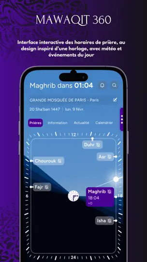 Capture d'écran de MAWAQIT - Horaires De Prière sur iPhone 6
