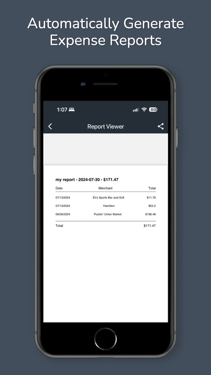 Expense It - Receipt Tracker