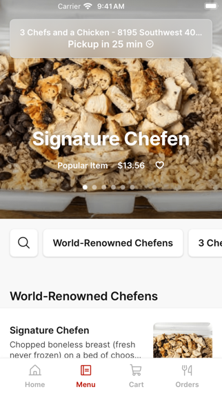 3 Chefs and a Chicken iPhone screenshot 2 - Food & Drink app
