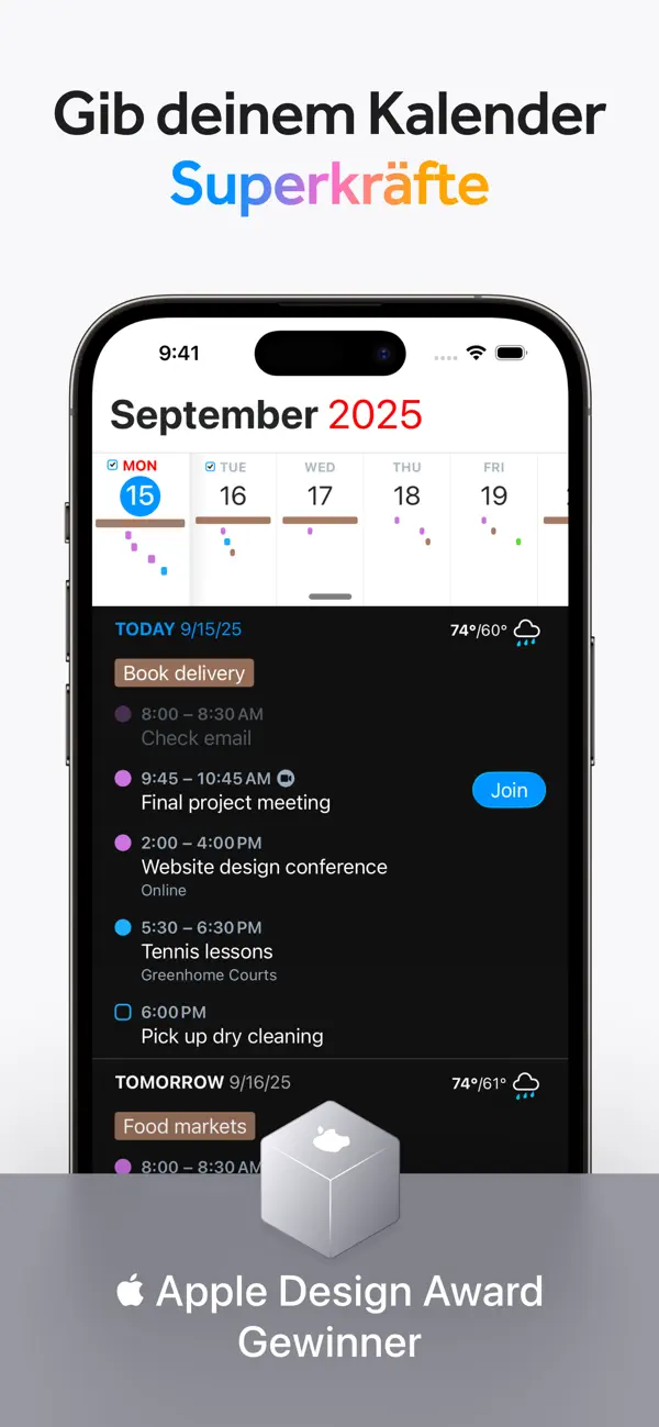 Fantastical - Calendar & Tasks Screenshot 1