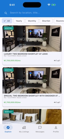 ShortRent: Rentals & Shortlets Screenshot 1 of 5
