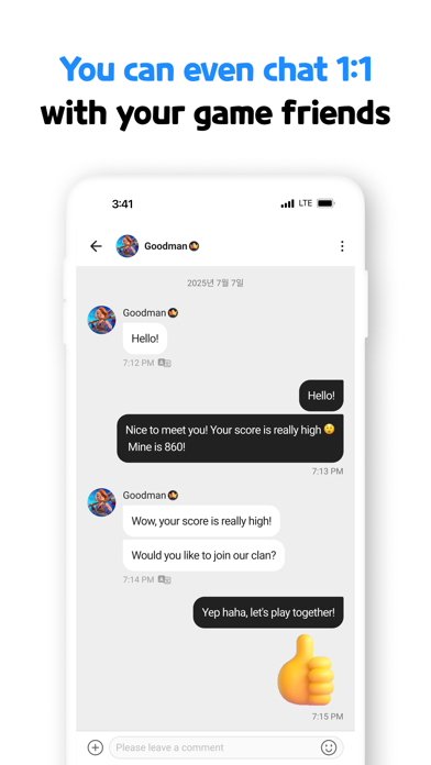 GameTalkTalk iPhone screenshot 8 - Social Networking app