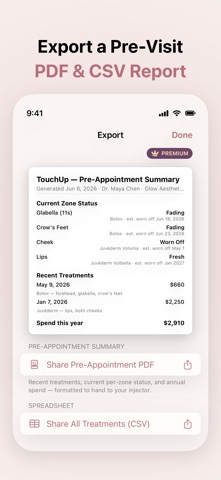 TouchUp: Botox & Filler Log Screenshot 6 of 6