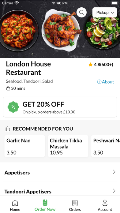 London House Restaurant. Screenshot