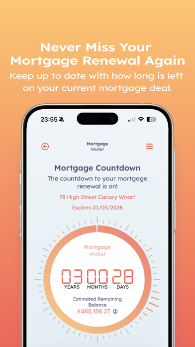 Mortgage Wallet Screenshot
