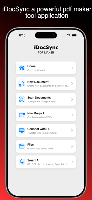 iDocSync : PDF & ebook Maker Screenshot 2 of 8