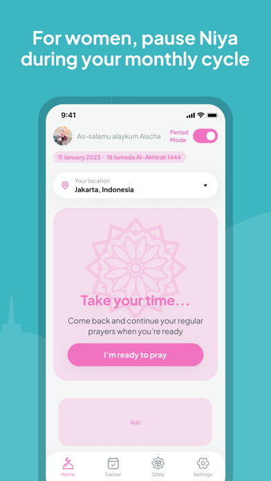 Niya: Muslim prayer tracker Screenshot