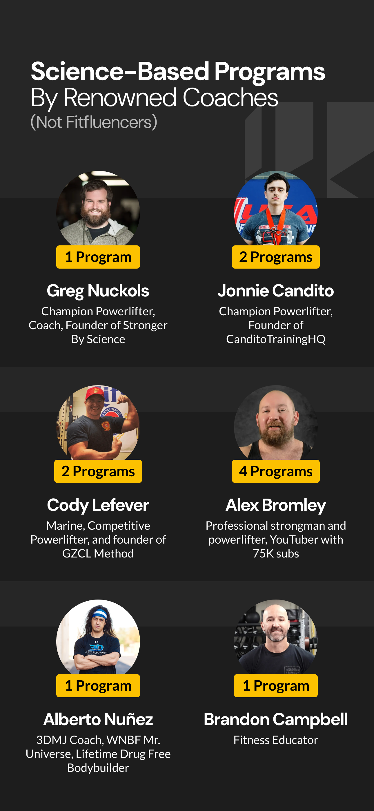 Boostcamp: Workout Programs