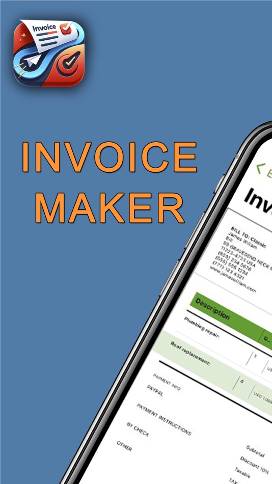 #1. Invoice Pro Maker: PDF Billing (iOS) 来自: Vitalii Peregudov