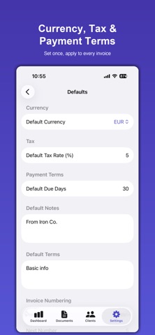 InvoicePad - Invoice Maker iPhone screenshot
