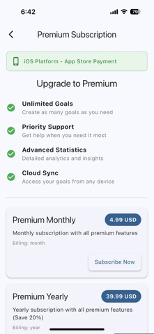 TrioGoals - Accountable Goals screenshot