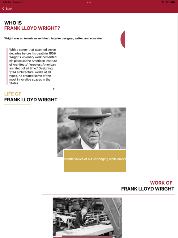 Screenshot #5 pour Frank Lloyd Wright Trail