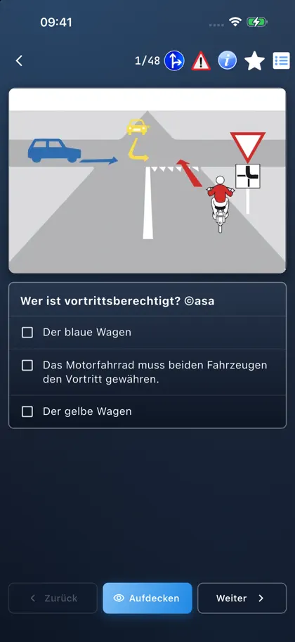 Screenshot 3 di 6 di Mofa Theorie Fahrlehrer24
