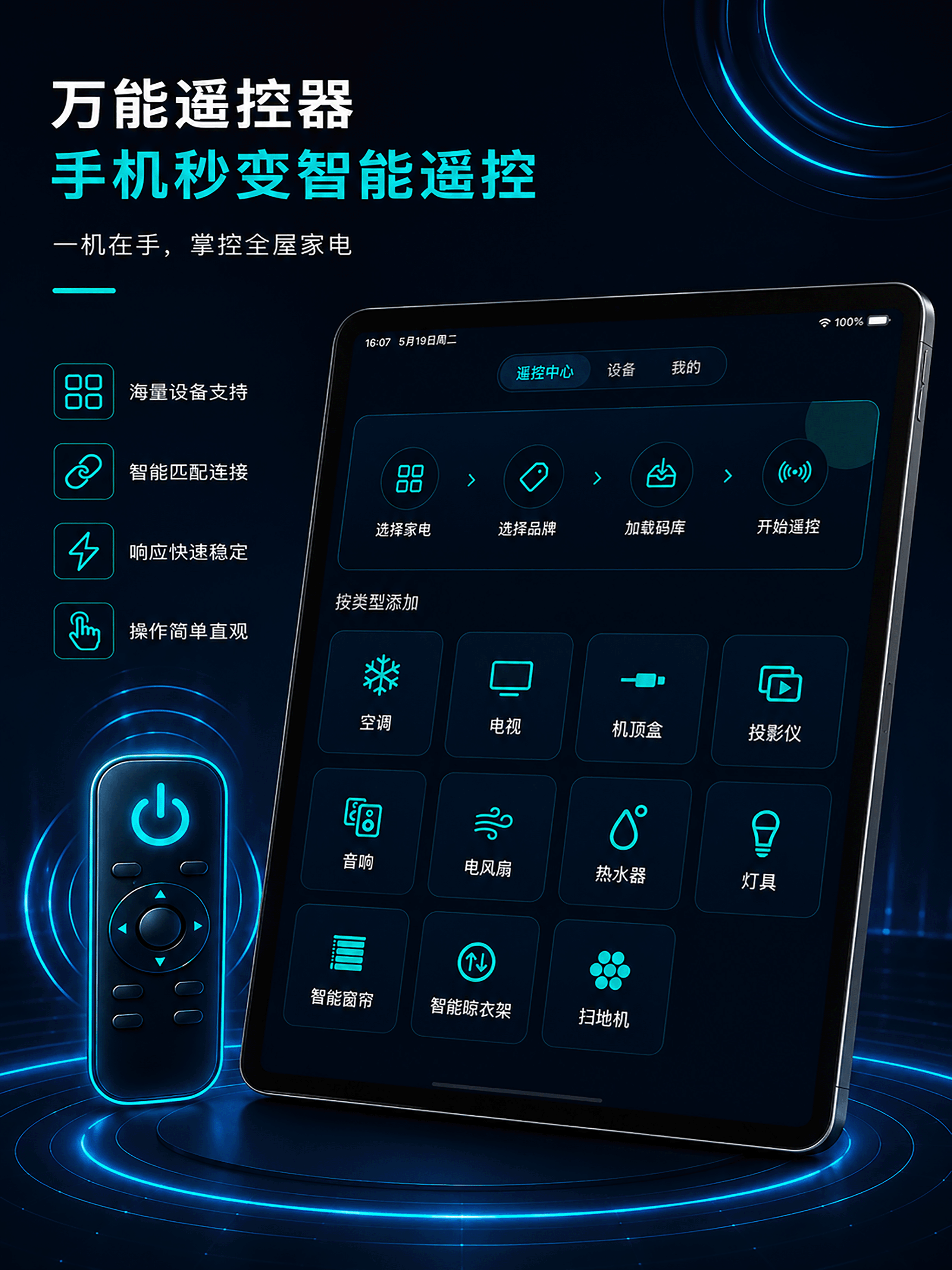 Universal Remote - TV & AC