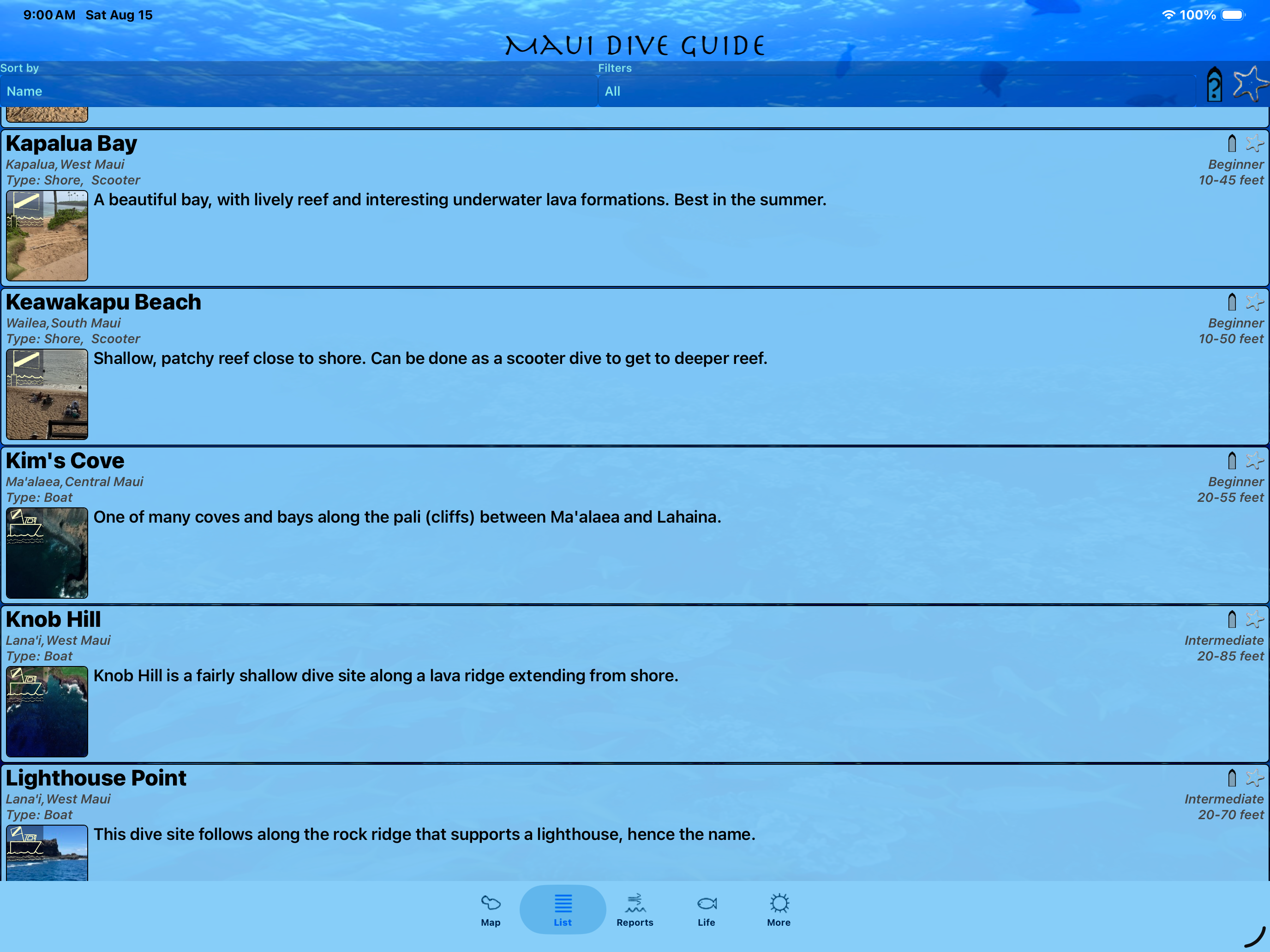 Maui Dive Guide screenshot 16
