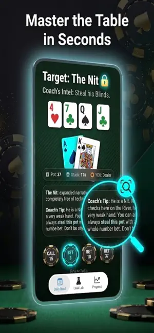 Poker Tells: Holdem Coach screenshot 1