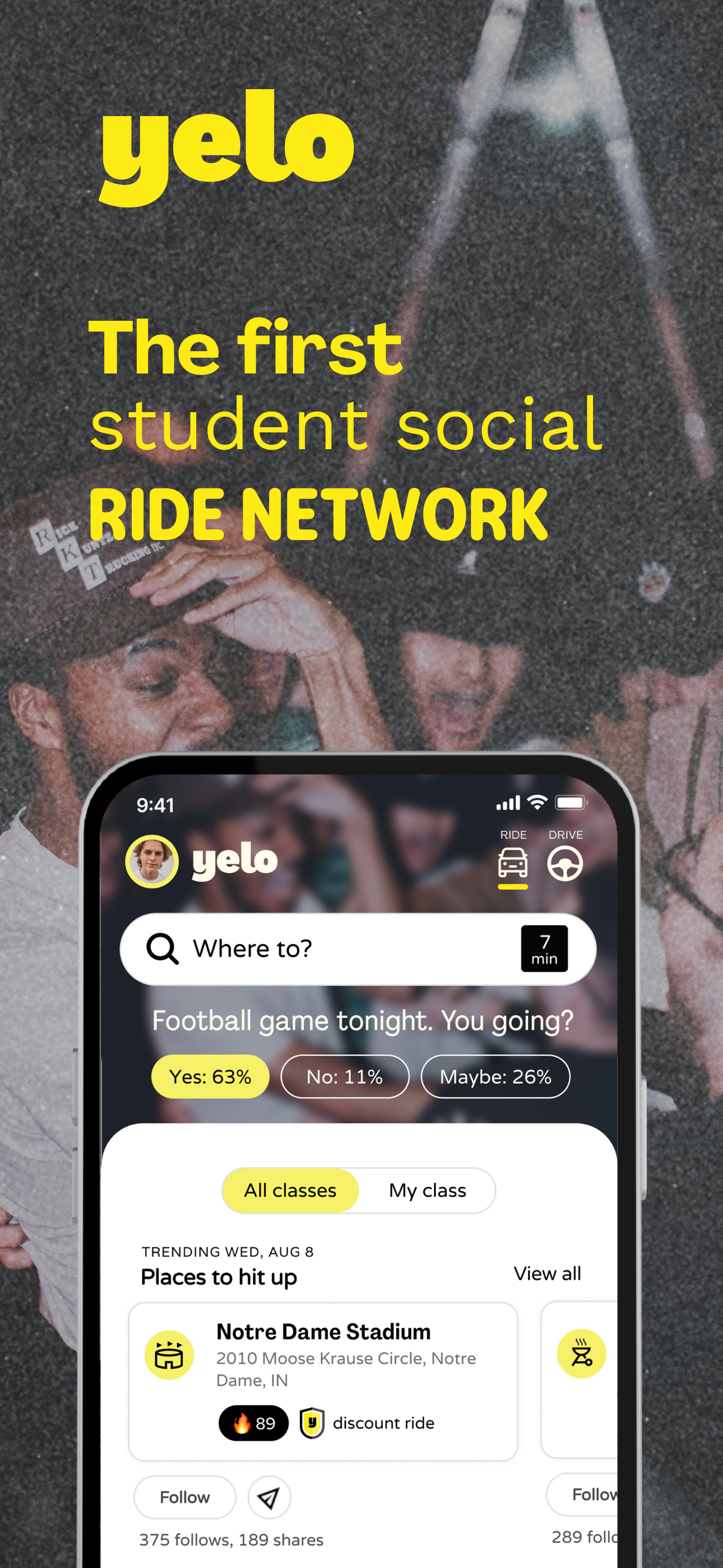 Yelo: Social Ride Network