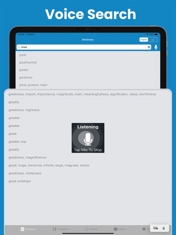 English to Urdu - Dictionary iPad screenshot 5 - Book app