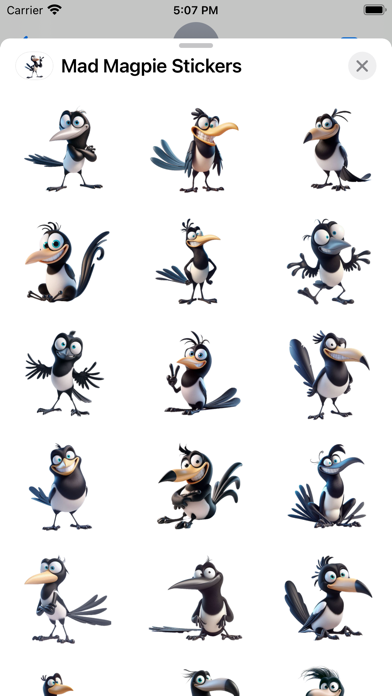 Screenshot #1 pour Mad Magpie Stickers