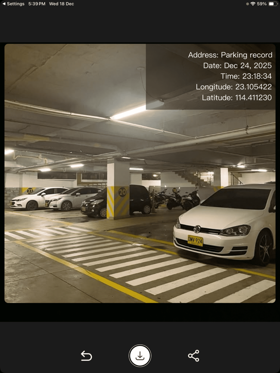 Timestamp Camera - iPad screenshot 4 - Photo & Video app