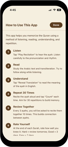Quran Memorization Screenshot 7 of 9