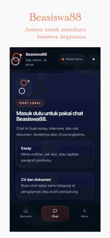 Beasiswa88 iPhone screenshot
