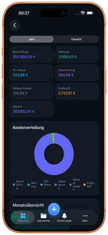 Fahrzeugakte screenshot