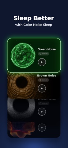 Green & Brown Noise Sleep iPhone screenshot