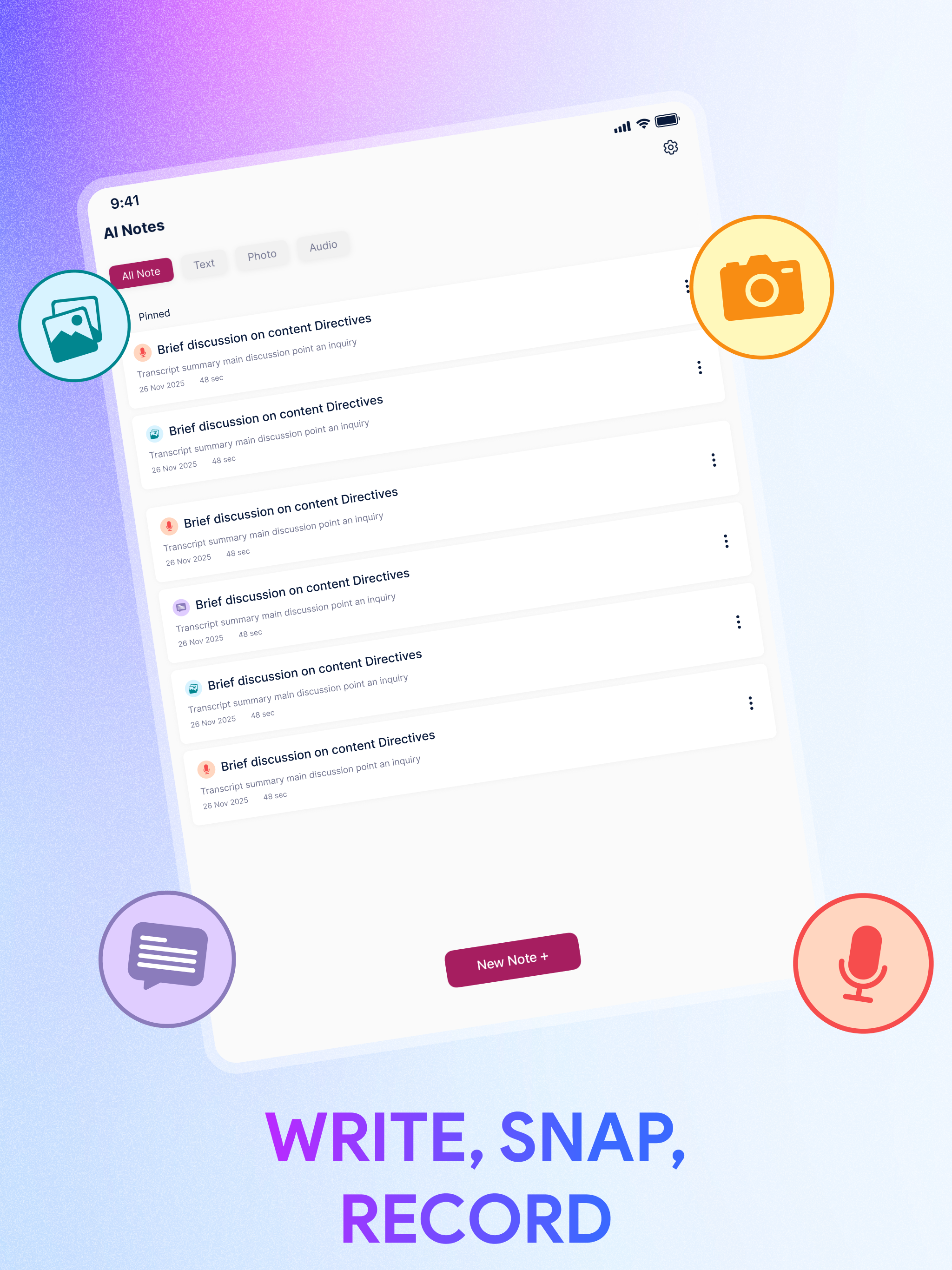 Smart Notes: AI Note-Taker