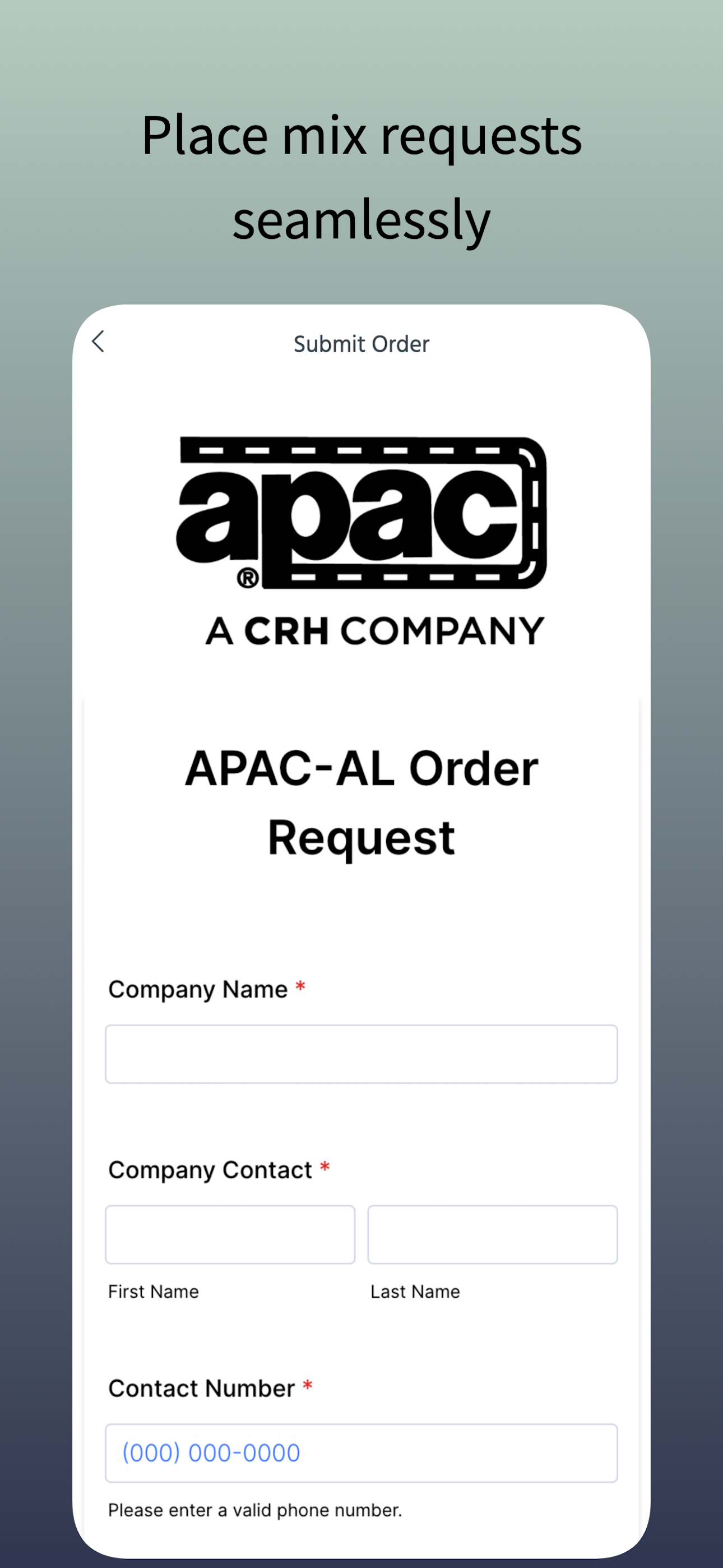 APAC Mobile Order