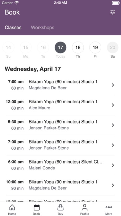 The Hot Spot Yoga Screenshot