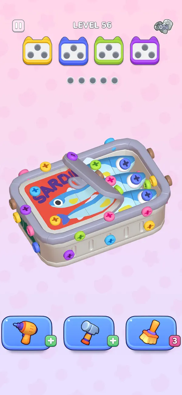 Screenshot #2 pour 3D Bolt Master : Screw Pin Jam