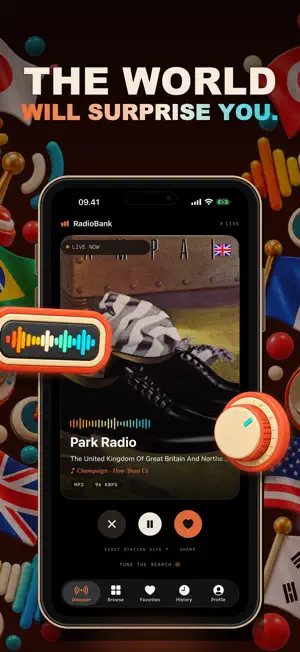 RadioBank: Live FM Radio screenshot 2