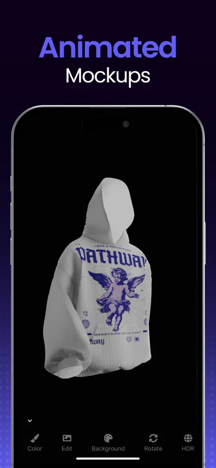 Screenshot 4 di 6 di 3DMockups – Clothes Designer