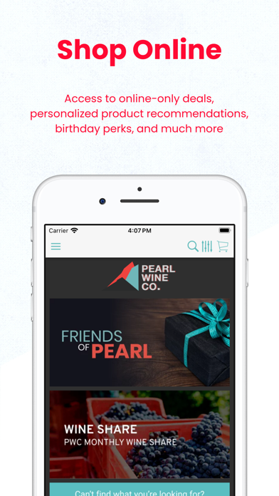 Screenshot #1 pour Pearl Wine Company