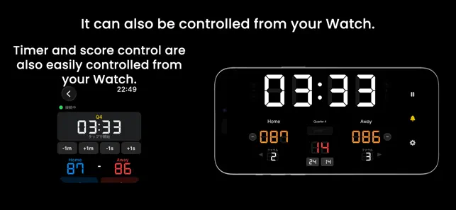 Basket Timer - Scoreboard iPhone screenshot 2