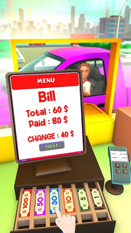 Food Simulator Drive thru Game