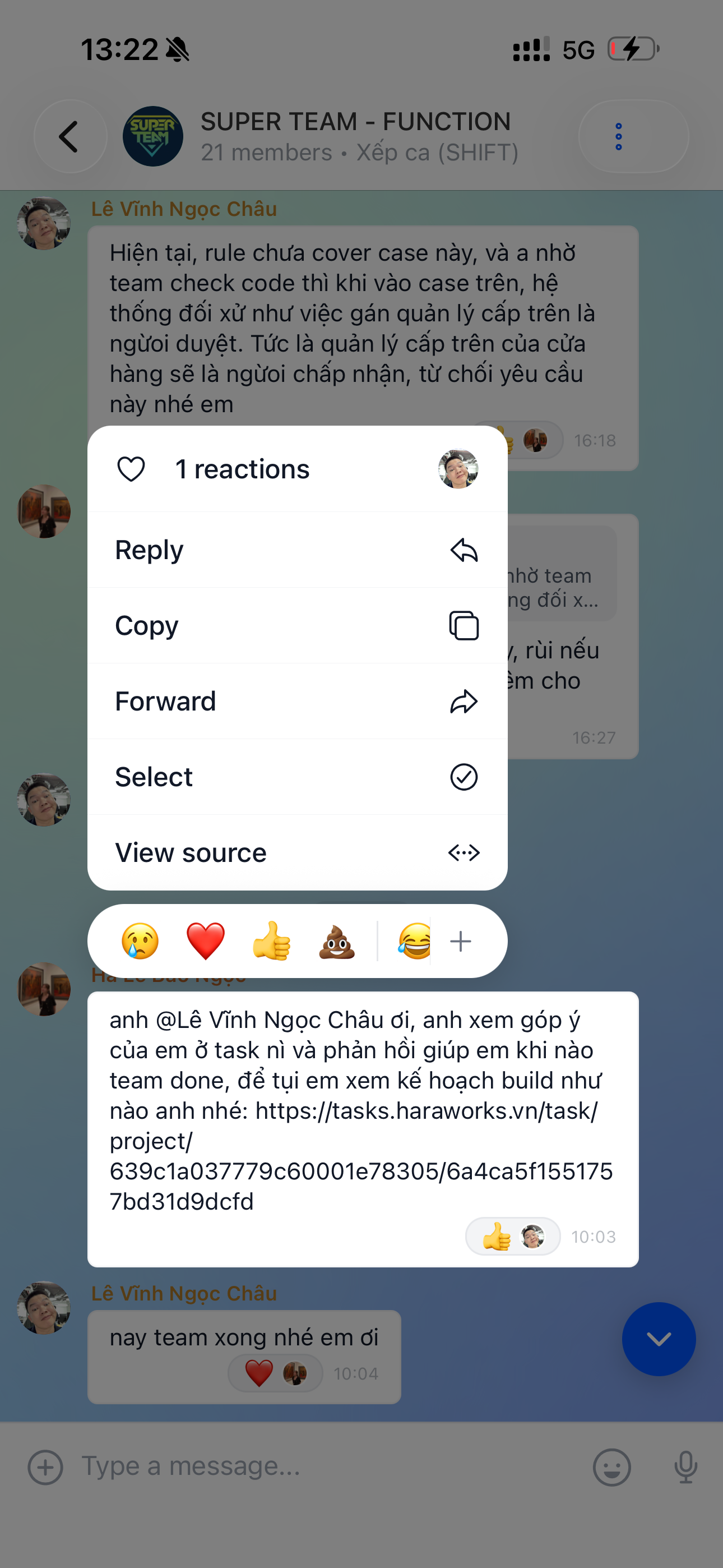 Haraworks Chat screenshot 4