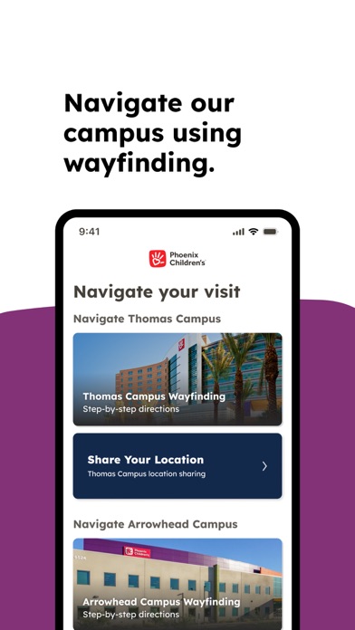 Phoenix Children's Hospital Screenshot
