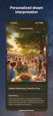 AstroLume: dream meanings iPhone screenshot