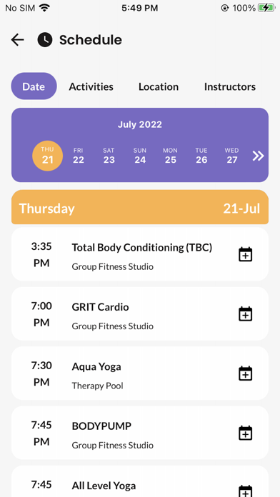 URFitAP - NM Fitness Screenshot